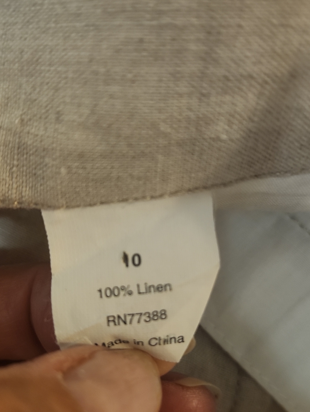 J. Crew Linen Sailor Pants Wide Leg Vintage Style Size 10 - Picture 10 of 10